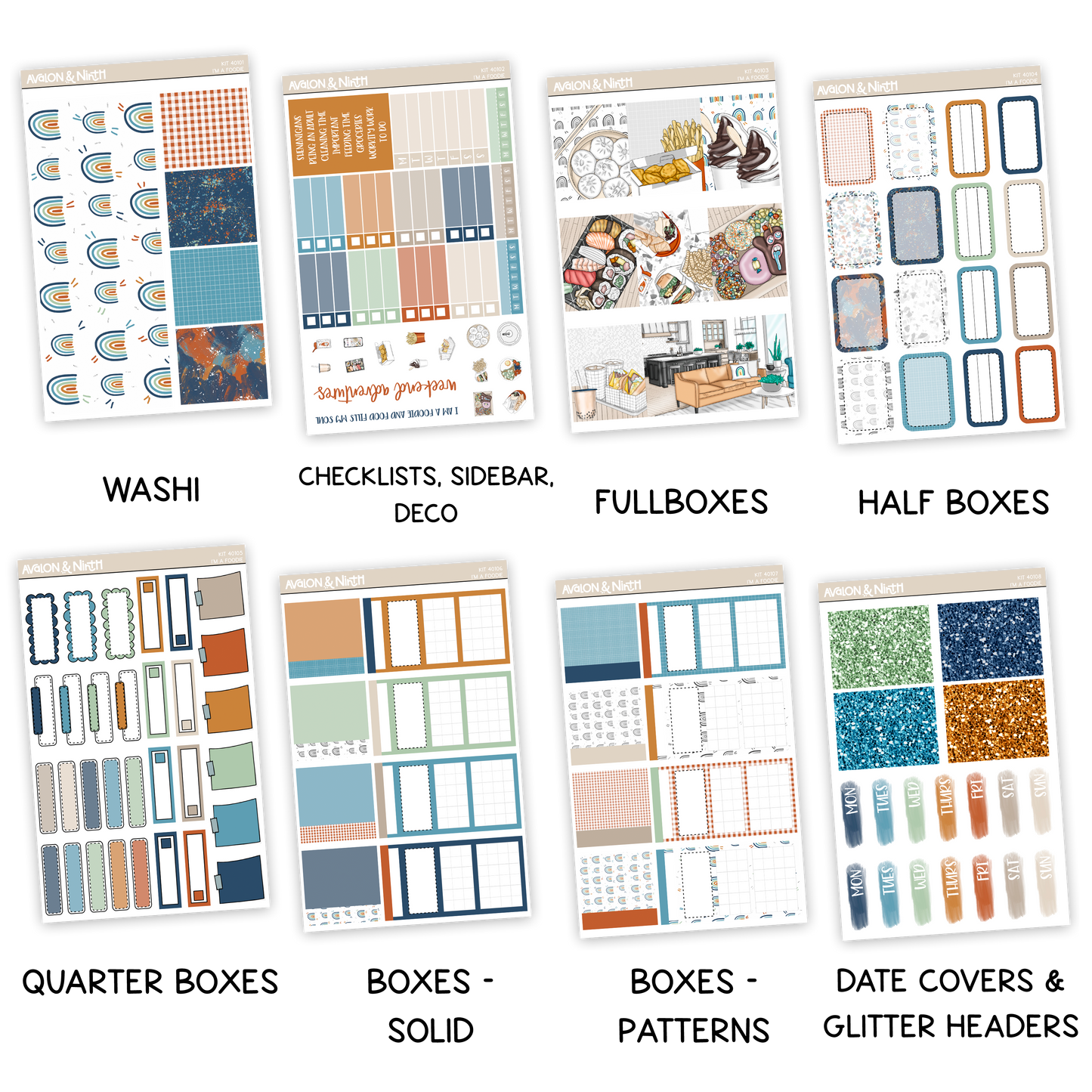I'm A Foodie Weekly Kit // KIT40101