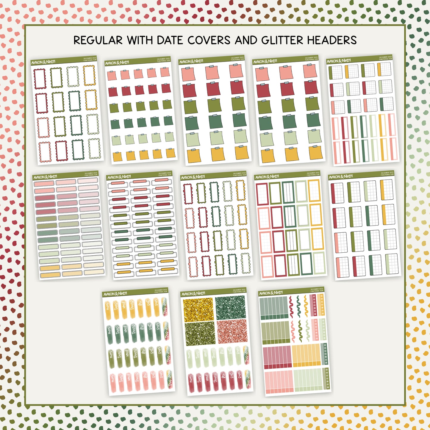 Monthly Functional Sticker Subscription