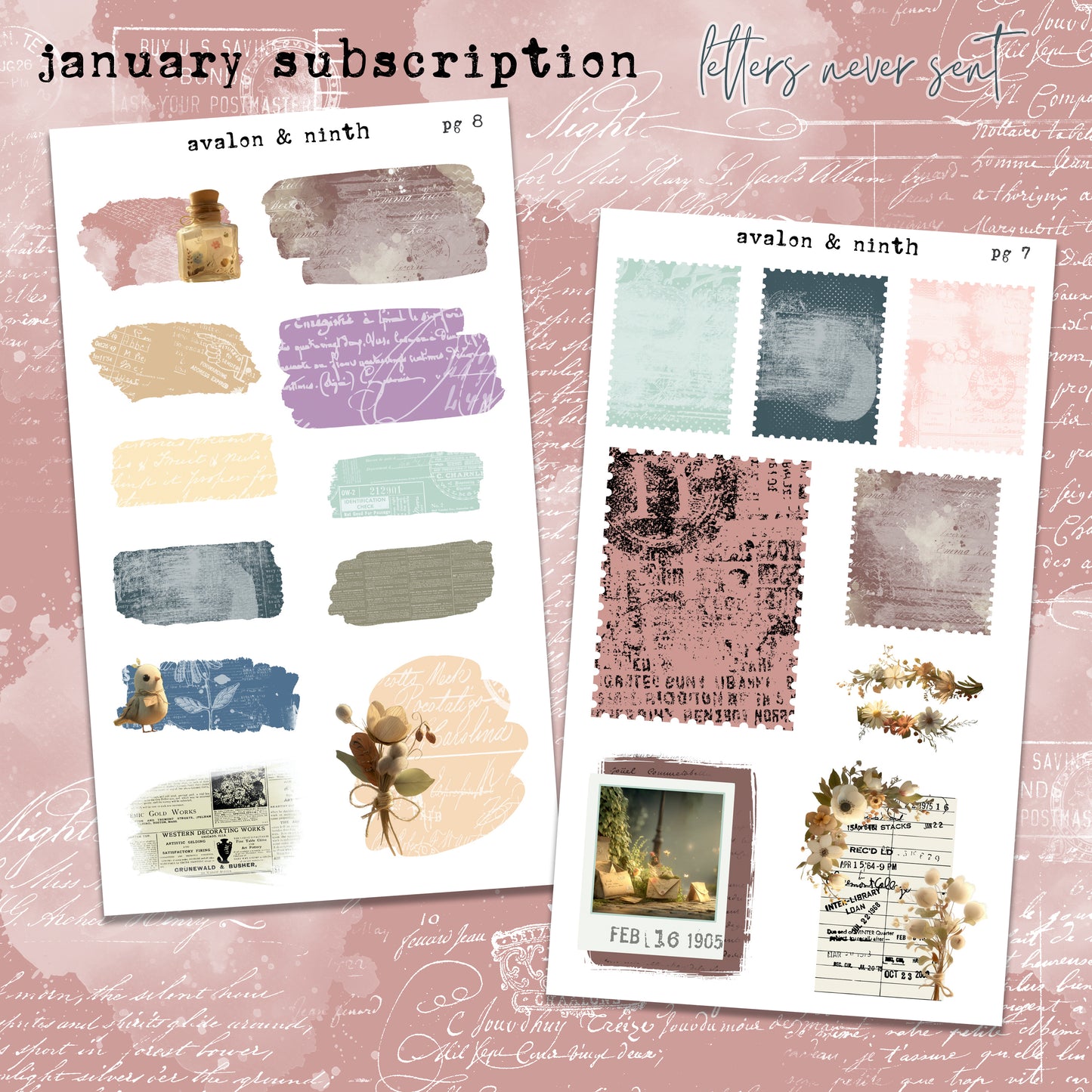 Monthly Journaling Deco Kit