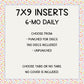 7x9 Planner Inserts // Daily // Choose Tabs or No Tabs