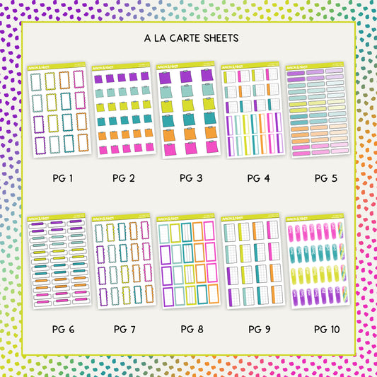 Monthly Functional Subscription - A La Carte Sheets