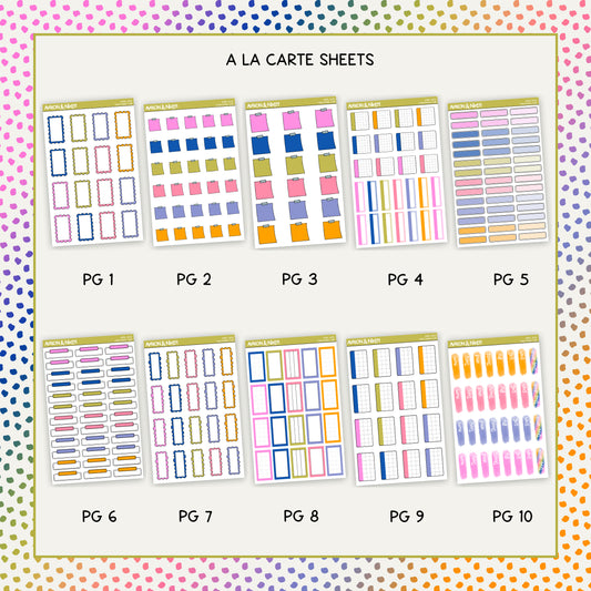 Monthly Functional Subscription - A La Carte Sheets