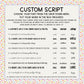 Custom Scripts