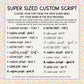 Super Sized Custom Scripts