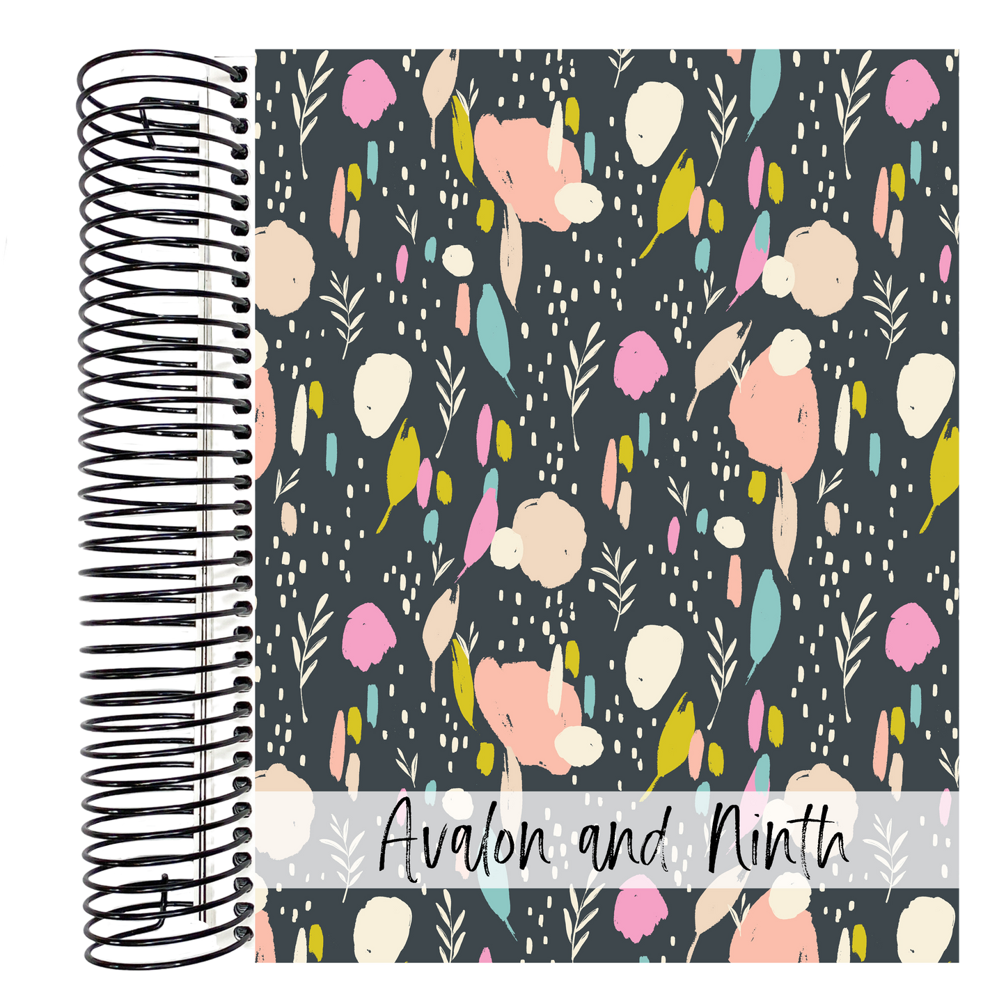 Abstract Brush Strokes - 7x9 Academic Planner