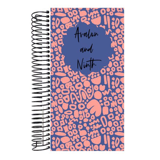 Coral Abstract - Weeks Daily Planner