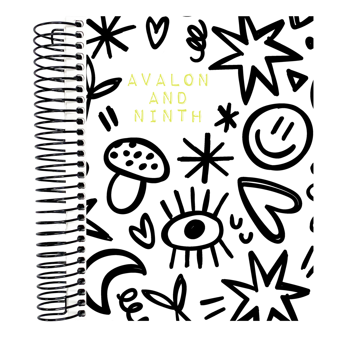 Black and White Doodles - B6 Planner