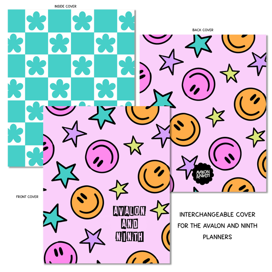 Pink Smiley Face - A La Carte Cover - 7x9, B6, Weeks