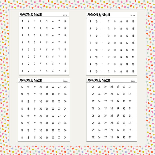 Date Dots // All Four Sheets