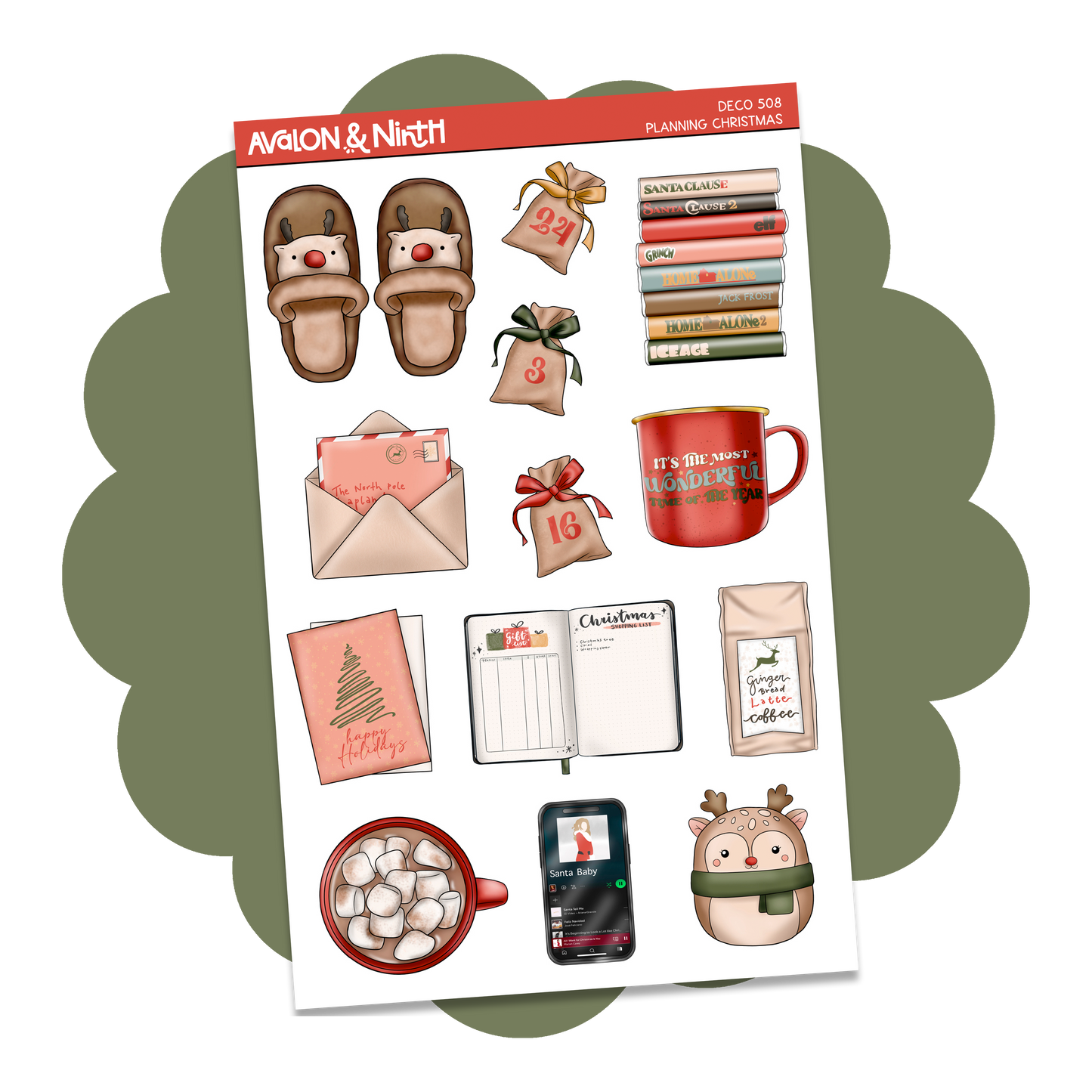 Planning Christmas Deco Sheet // DECO508