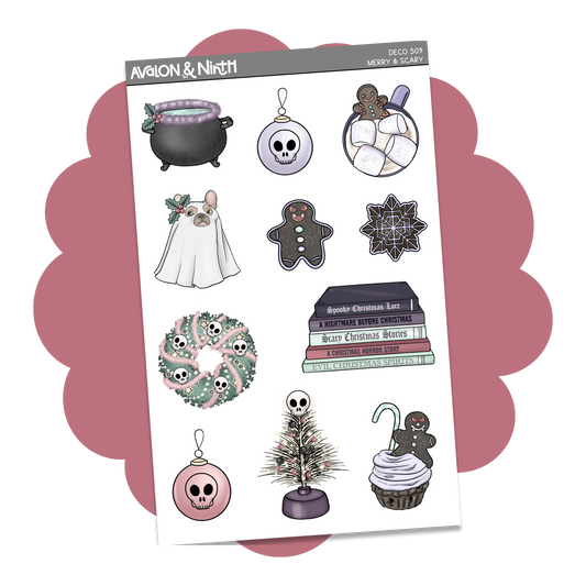 Merry & Scary Deco Sheet // DECO509