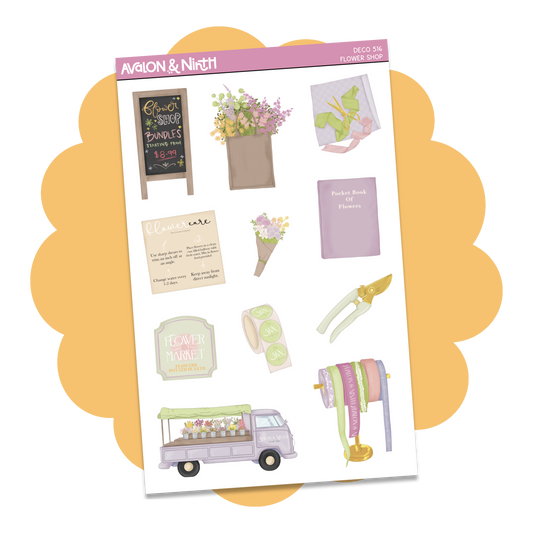 Flower Shop Deco Sheet // DECO516