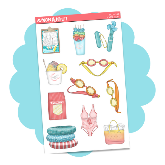 Water Park Deco Sheet // DECO532
