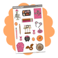 Mean Halloween Deco Sheet // DECO545