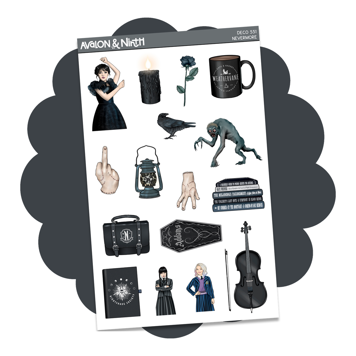 Nevermore Deco Sheet // DECO551