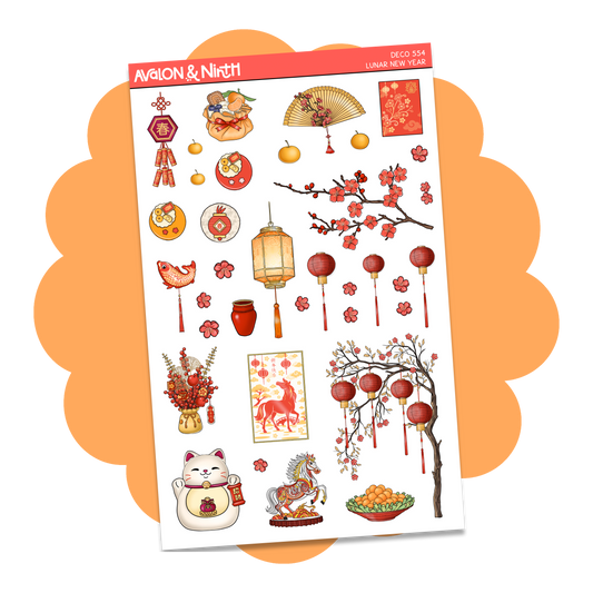 Lunar New Year Deco Sheet // DECO554