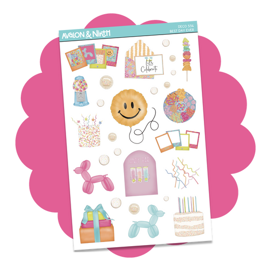 Best Day Ever Deco Sheet // DECO556