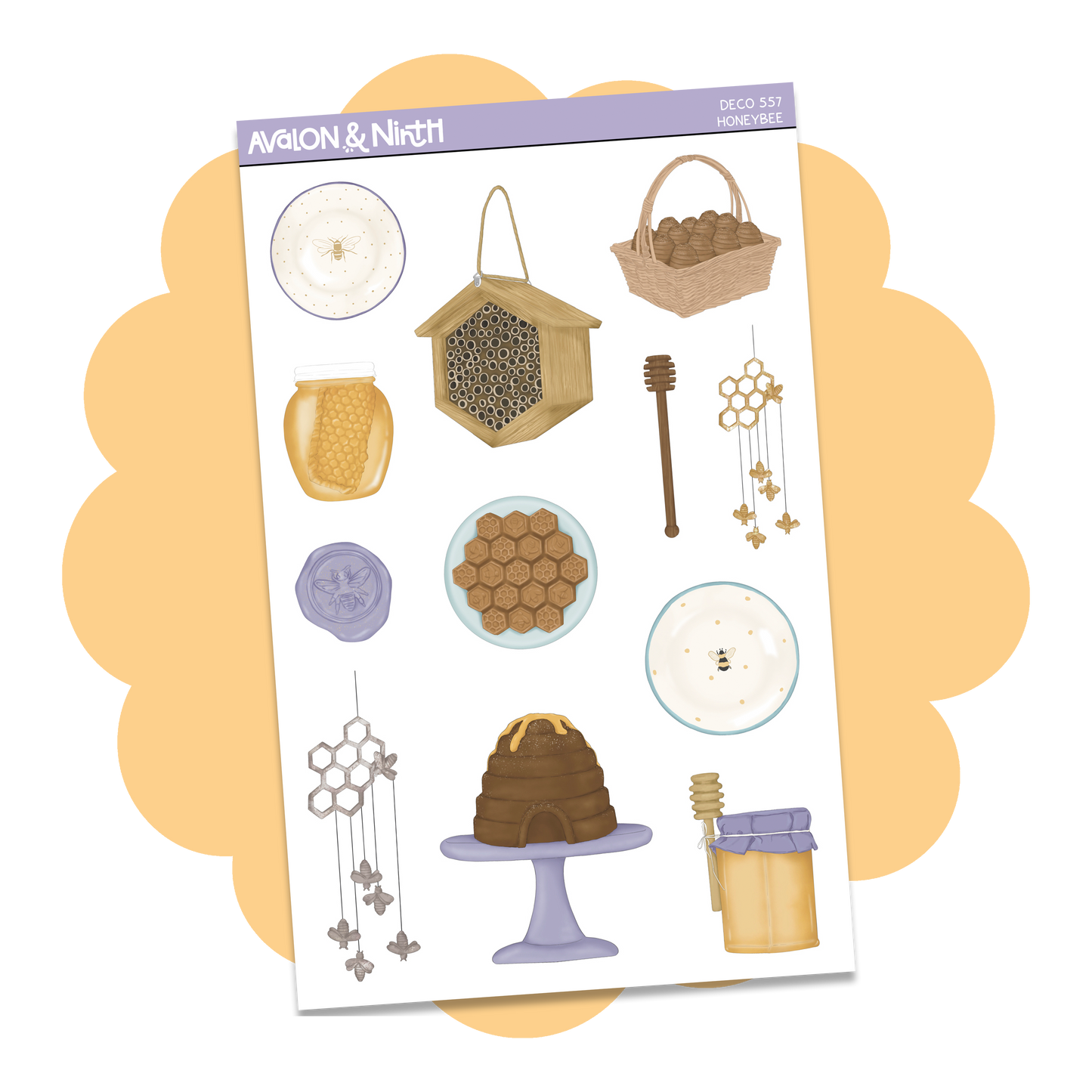 Honey Bee Deco Sheet // DECO557