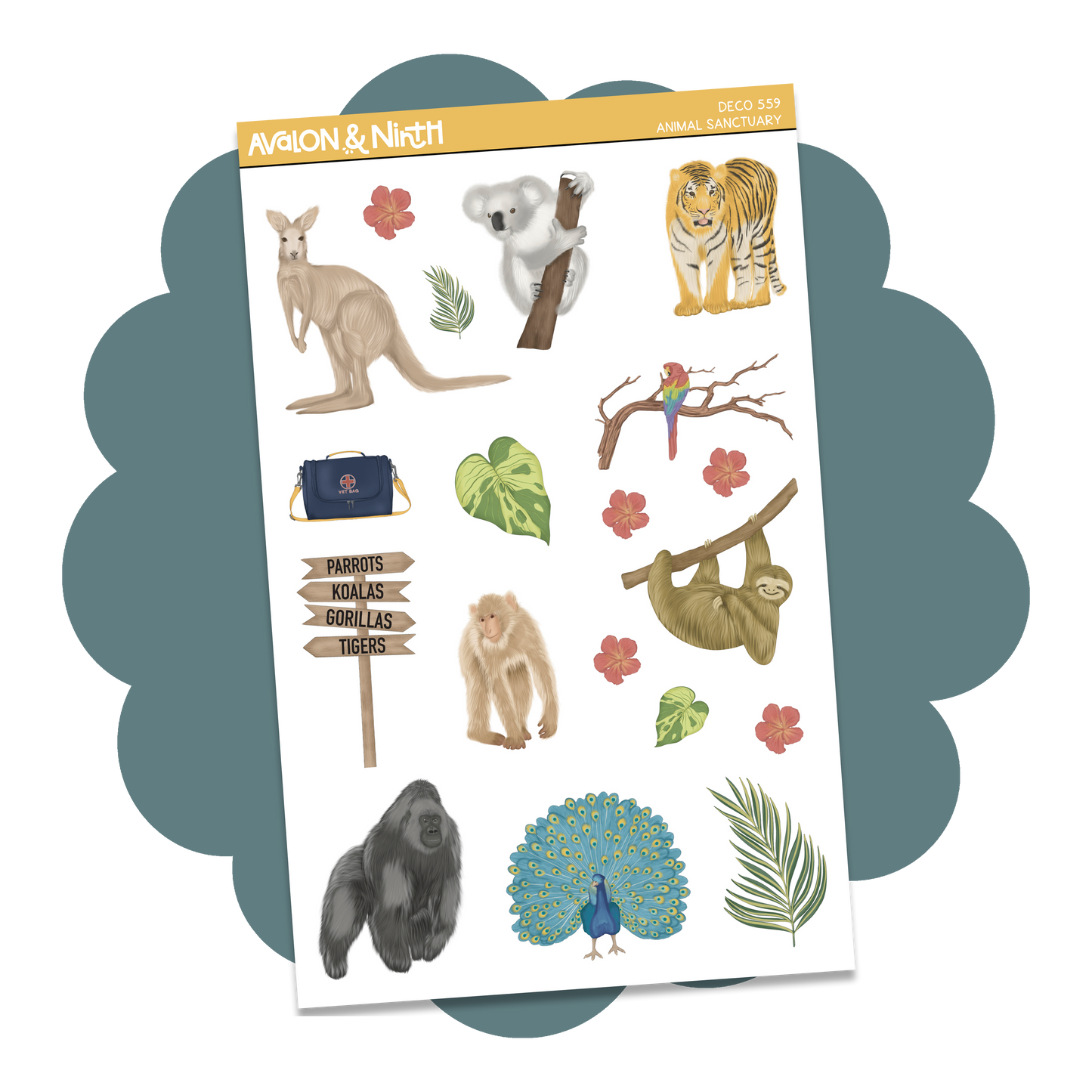 Animal Sanctuary Deco Sheet // DECO559