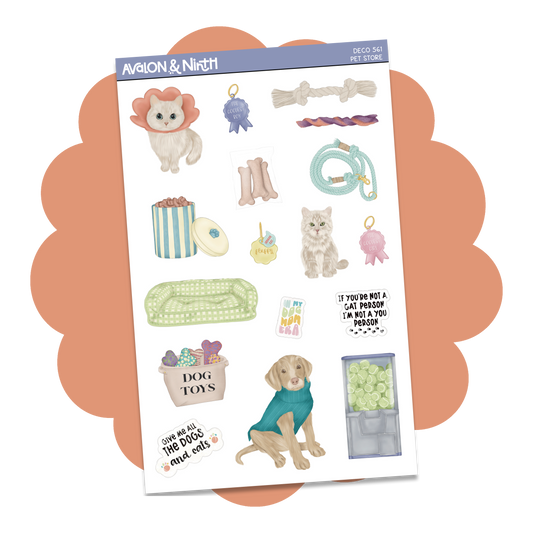 Pet Store Deco Sheet // DECO561