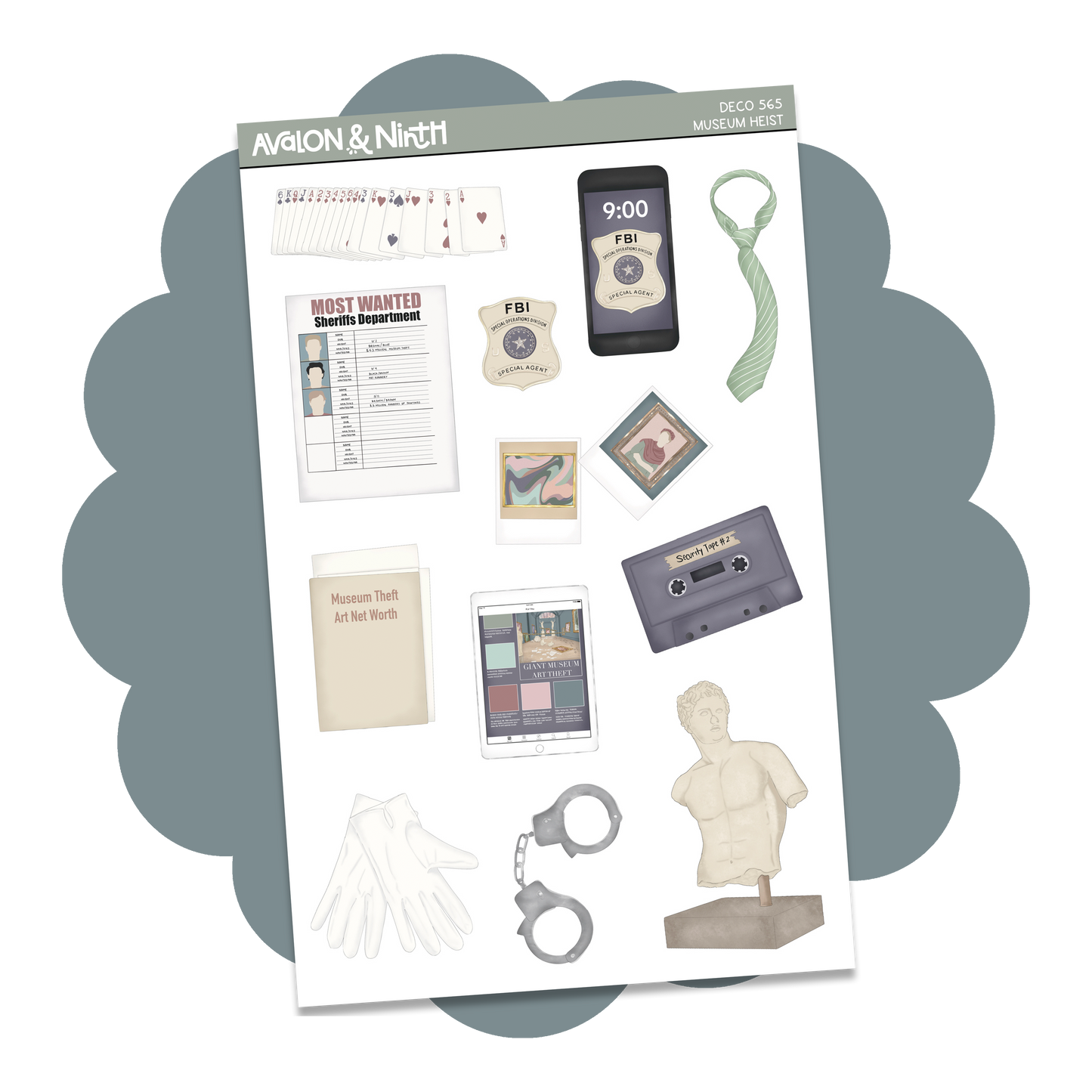 Museum Heist Deco Sheet // DECO565