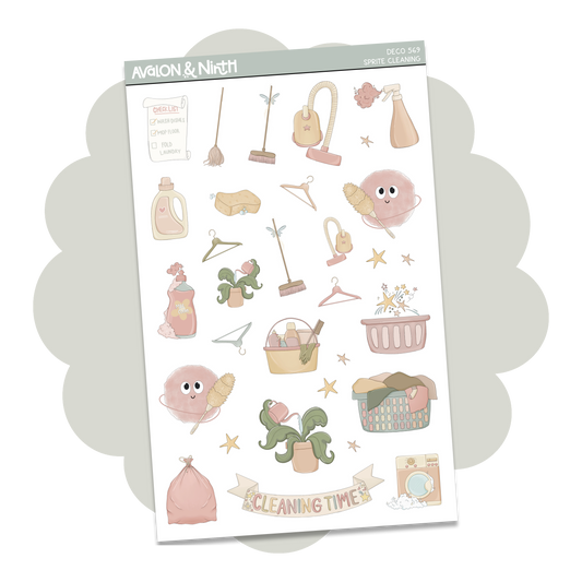Sprite Cleaning Deco Sheet // DECO569