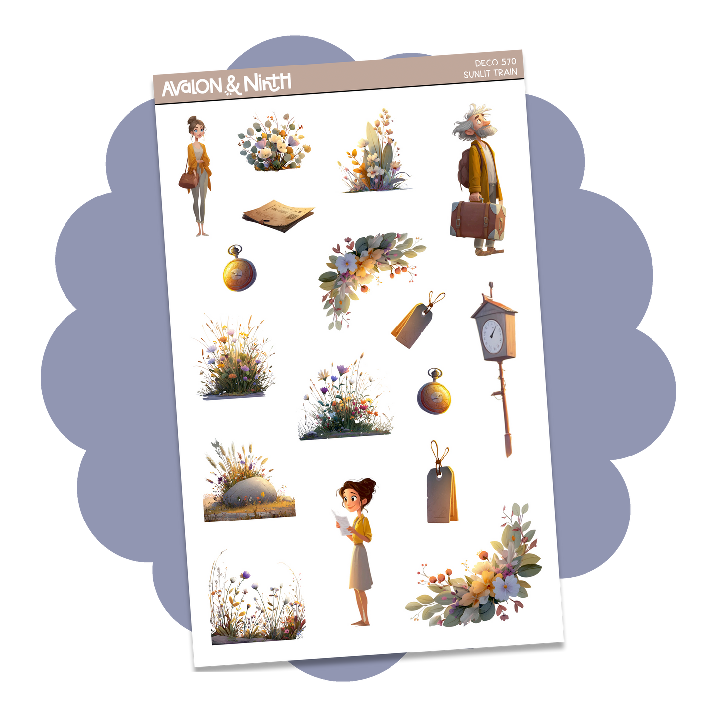 Sunlit Train to Somewhere Good Deco Sheet // DECO570