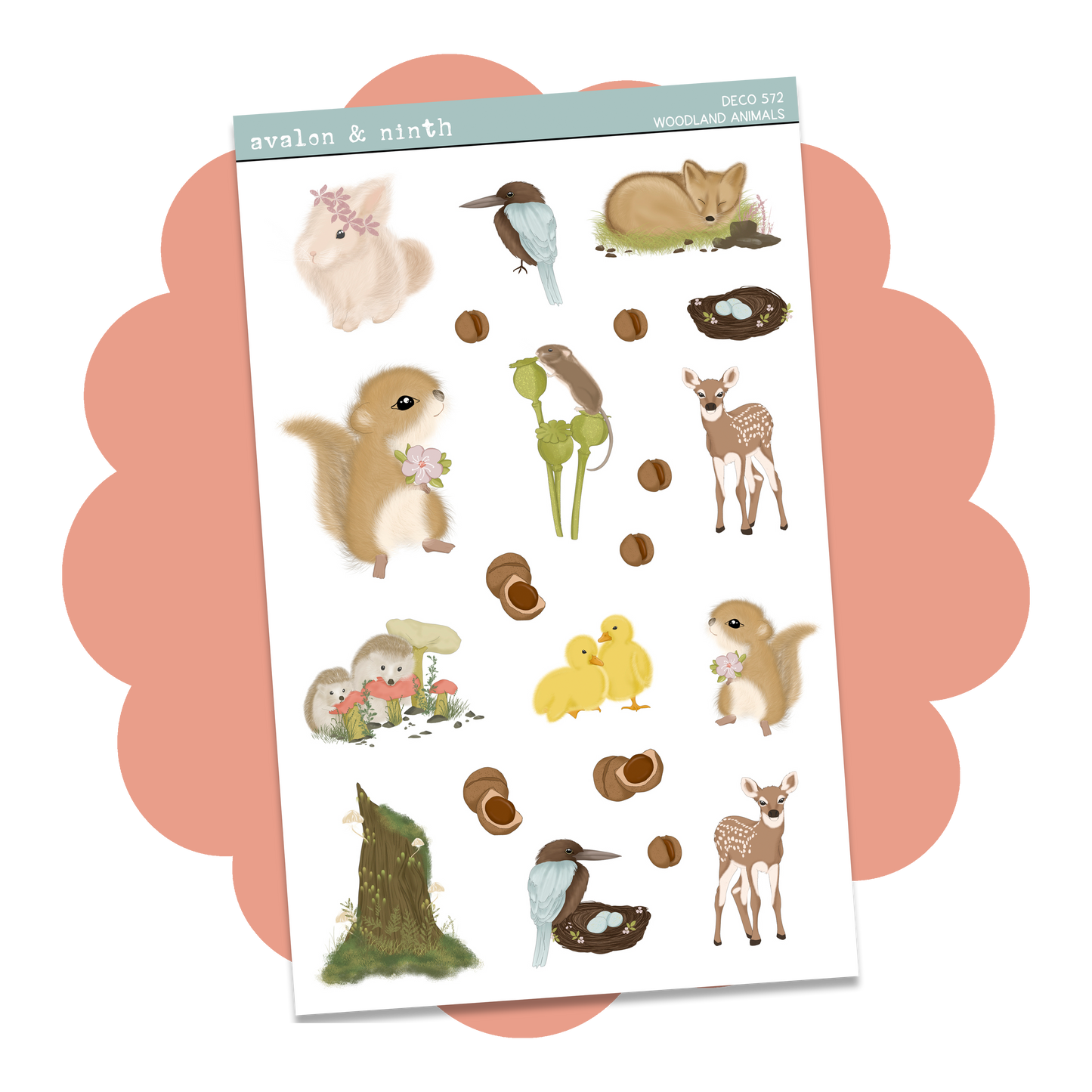 Woodland Animals Deco Sheet // DECO572