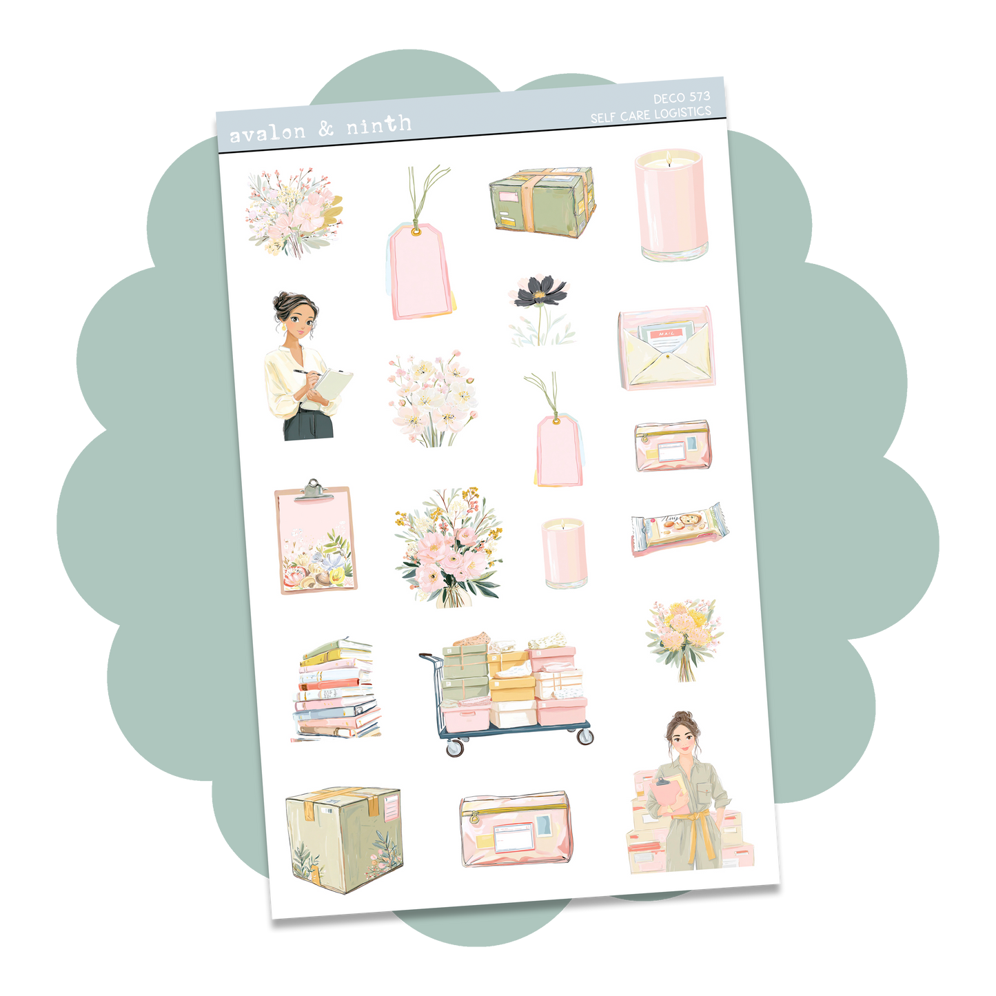 Self Care Logistics Deco Sheet // DECO573
