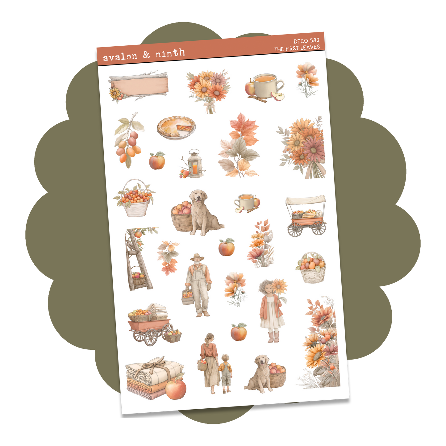 The First Leaves Deco Sheet // DECO582