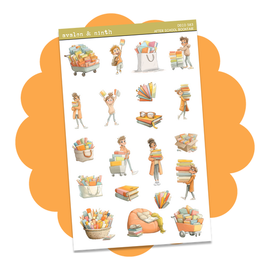 After School Book Fair Deco Sheet // DECO583