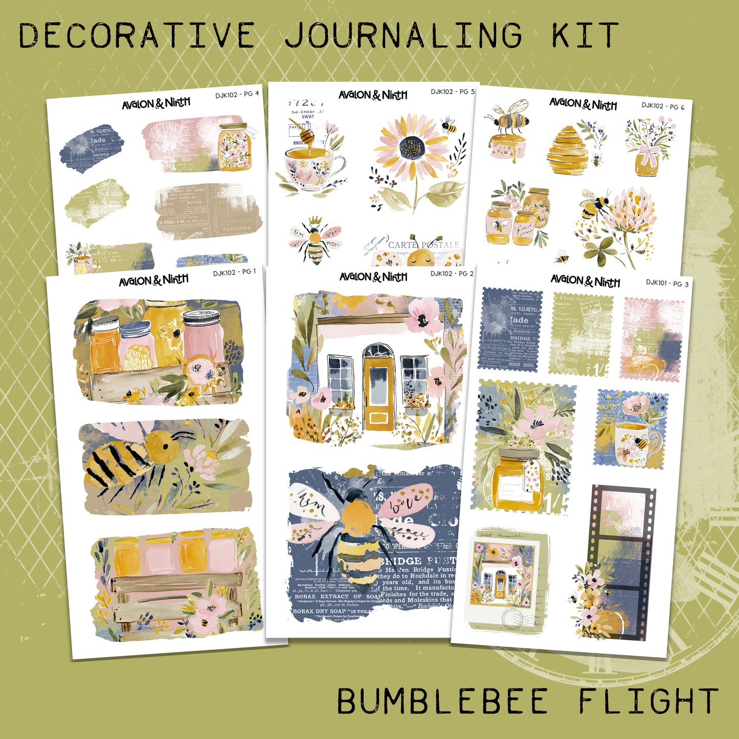 Bumblebee Flight Deco Journaling Kit // DJK102