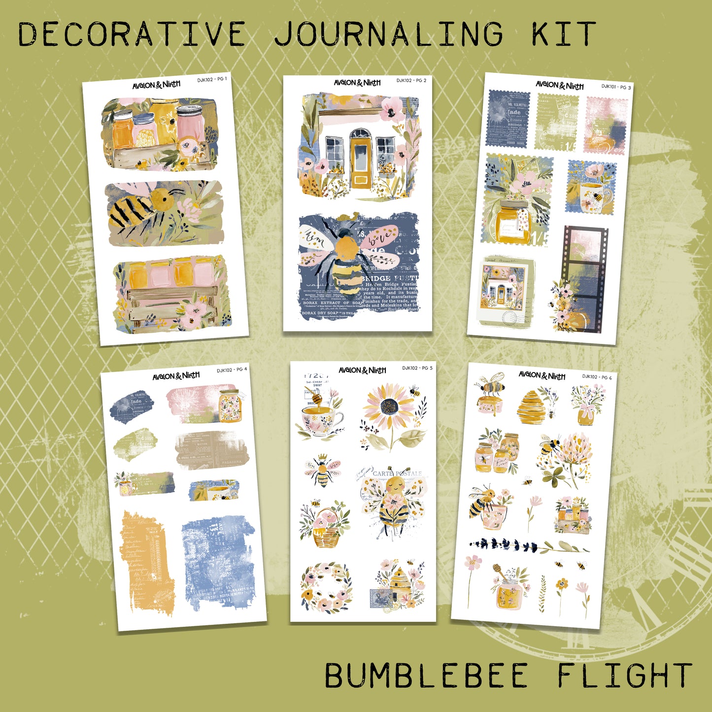 Bumblebee Flight Deco Journaling Kit // DJK102