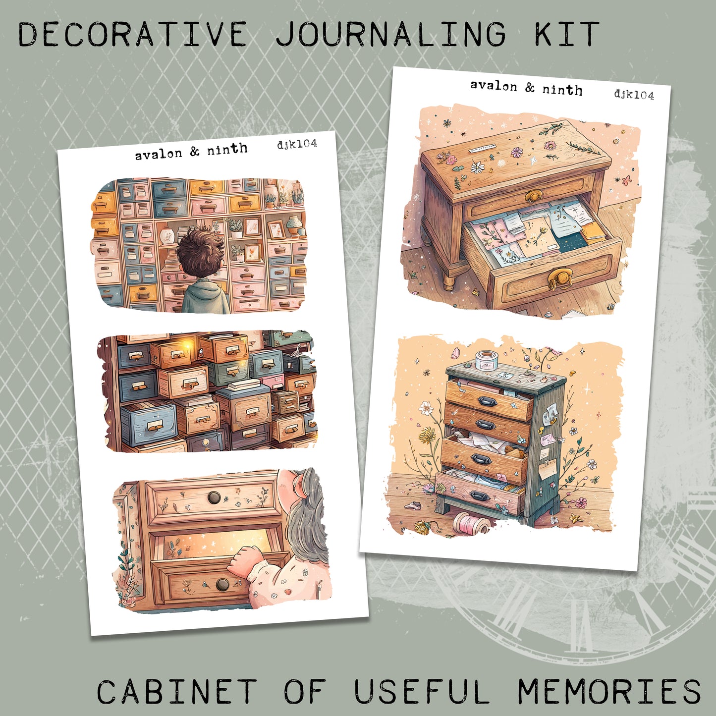 Cabinet of Useful Memories Deco Journaling Kit // DJK104