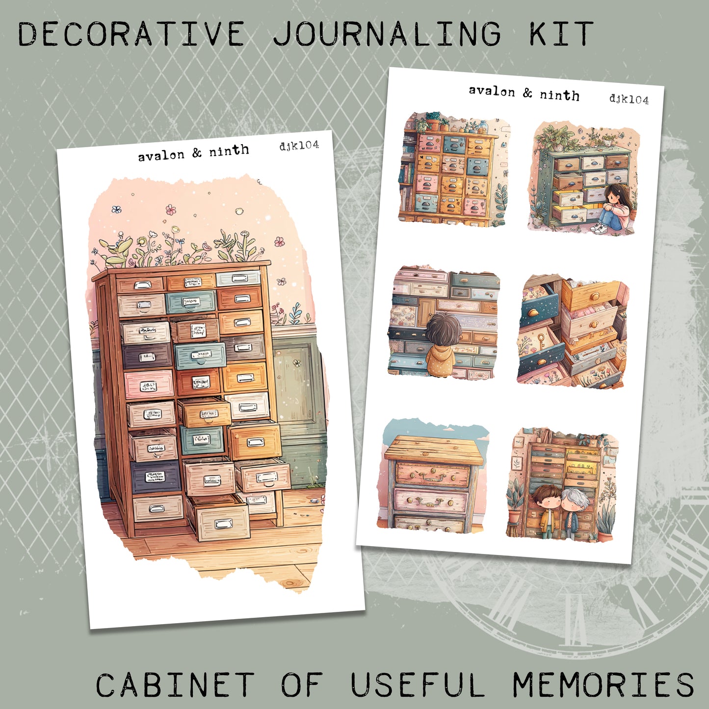Cabinet of Useful Memories Deco Journaling Kit // DJK104
