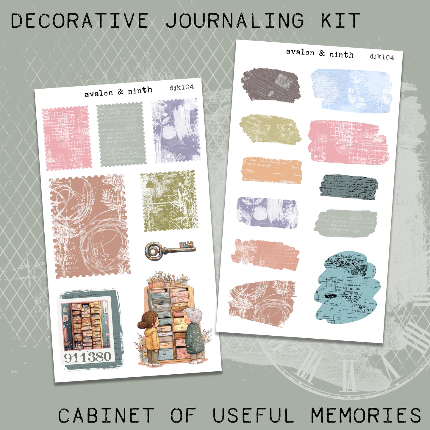 Cabinet of Useful Memories Deco Journaling Kit // DJK104