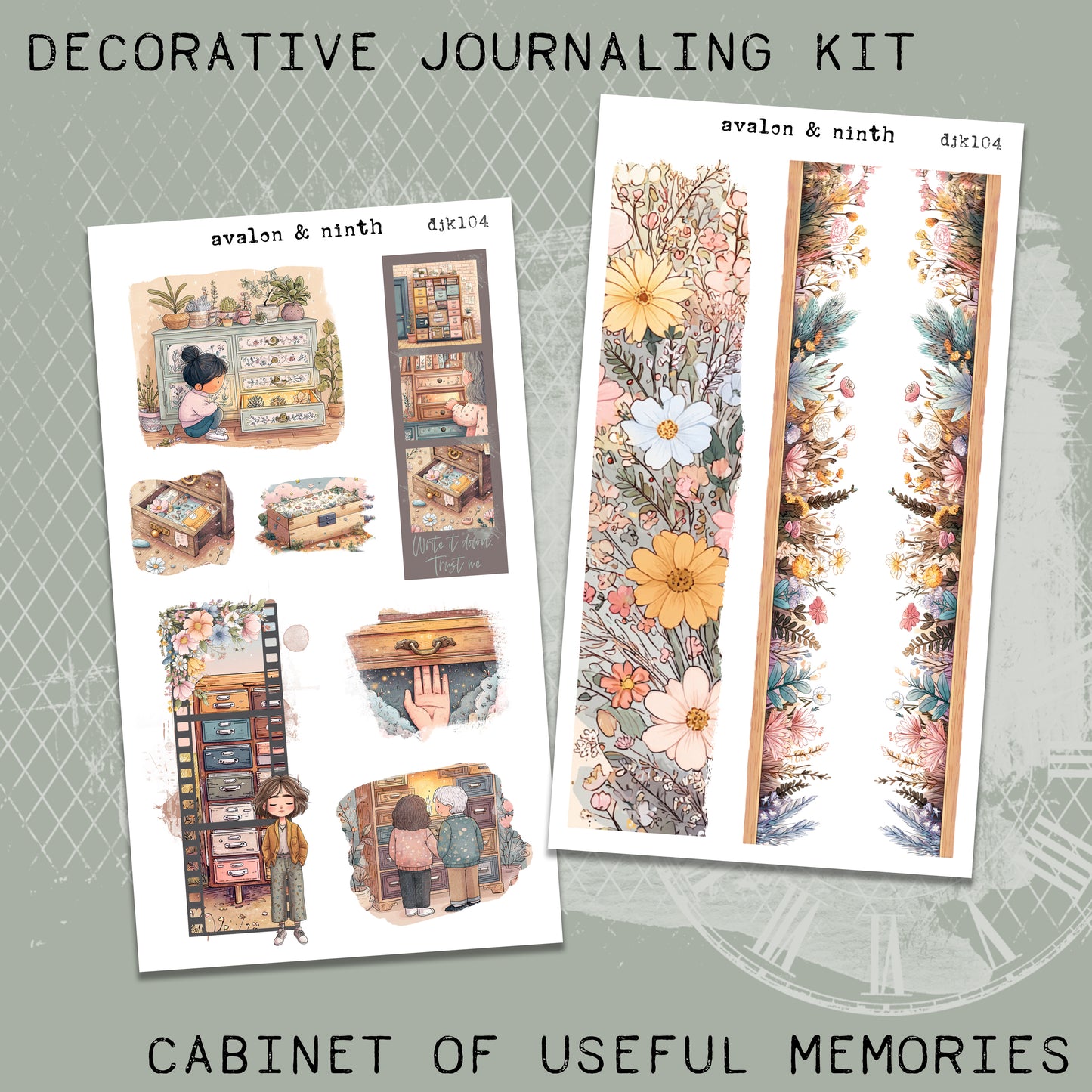Cabinet of Useful Memories Deco Journaling Kit // DJK104