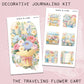 The Traveling Flower Cart Deco Journaling Kit // DJK106
