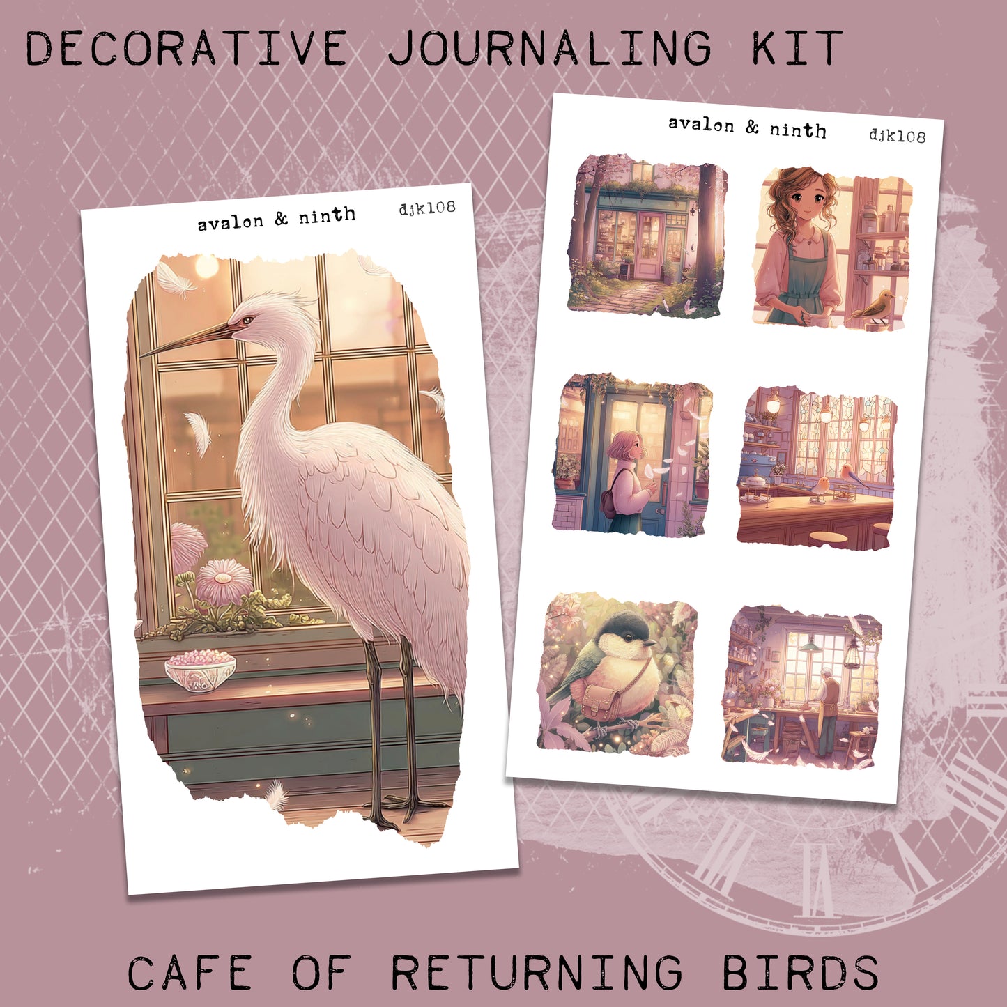 Cafe of Returning Birds Deco Journaling Kit // DJK108