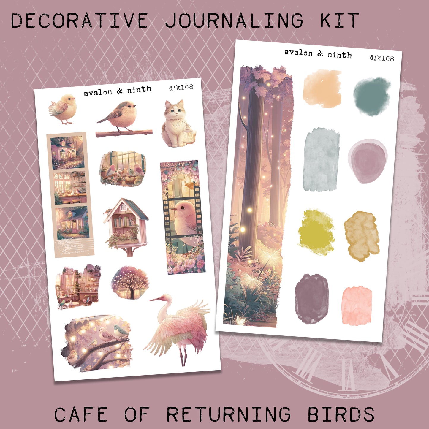 Cafe of Returning Birds Deco Journaling Kit // DJK108