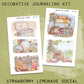 Strawberry Lemonade Social Deco Journaling Kit // DJK111