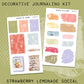 Strawberry Lemonade Social Deco Journaling Kit // DJK111