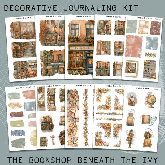 The Bookshop Beneath the Ivy Deco Journaling Kit // DJK112