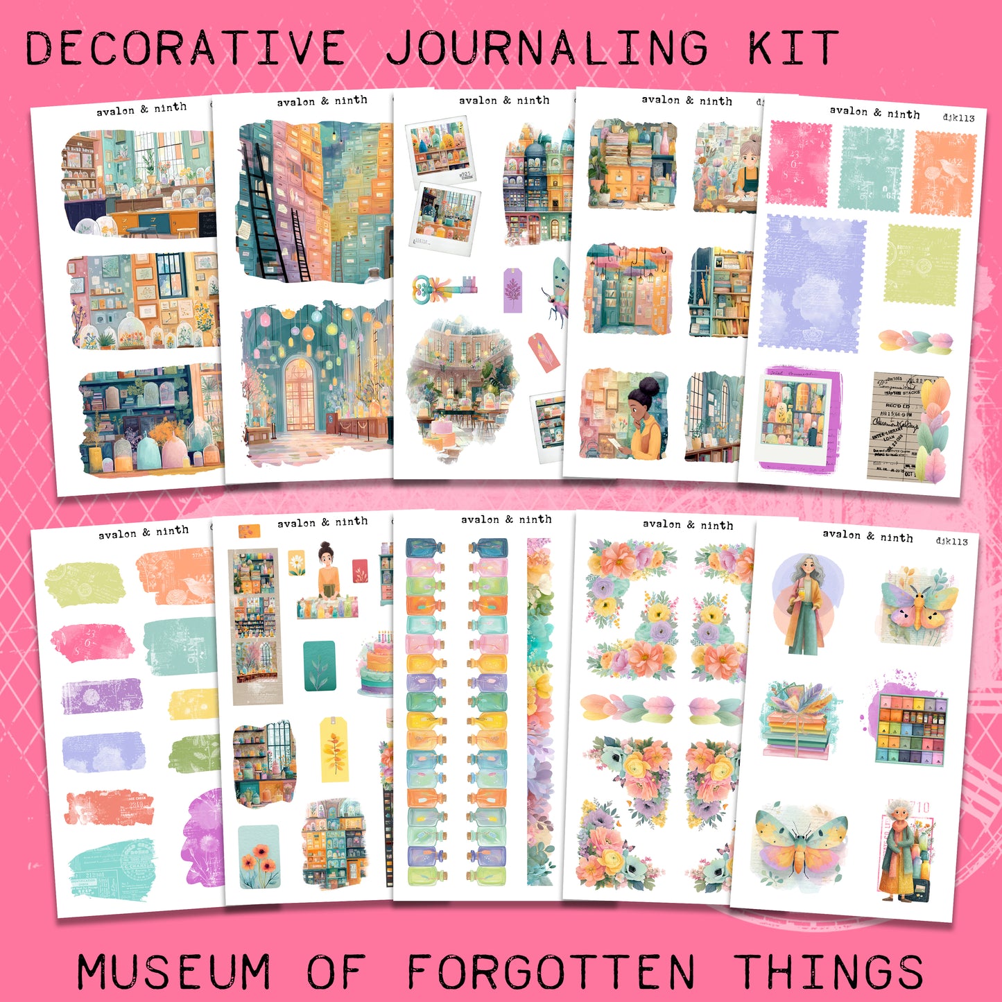 Museum of Forgotten Things Deco Journaling Kit // DJK113