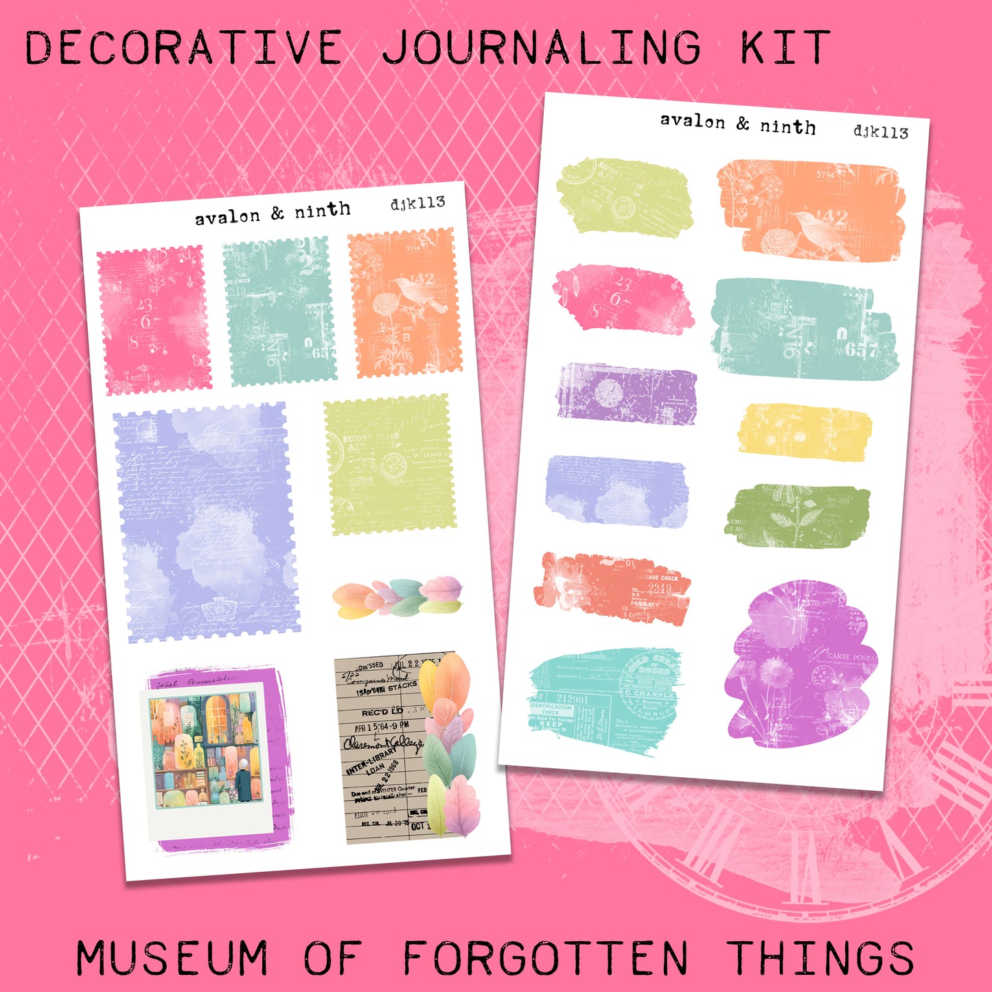 Museum of Forgotten Things Deco Journaling Kit // DJK113