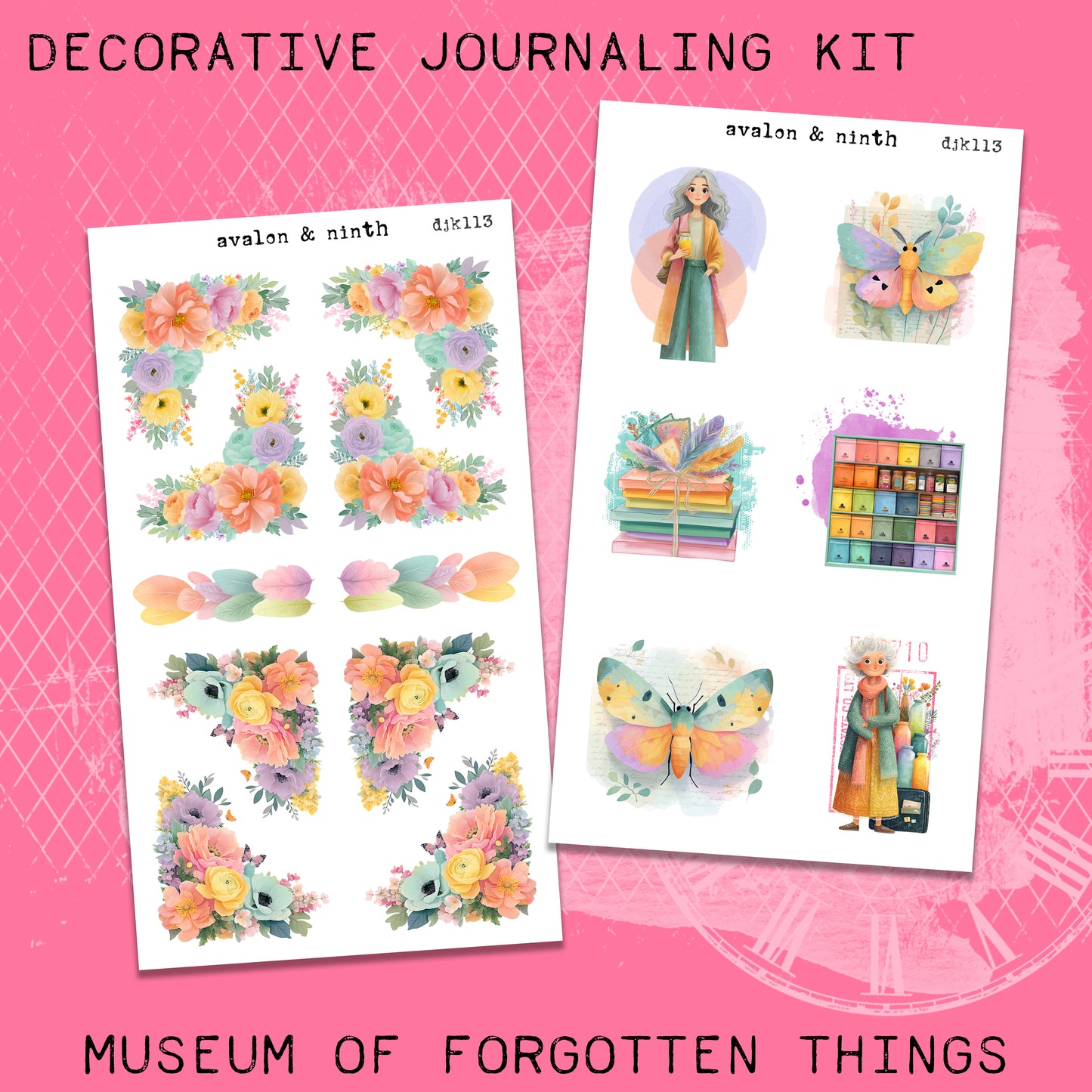 Museum of Forgotten Things Deco Journaling Kit // DJK113