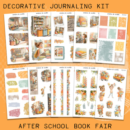 After School Book Fair Deco Journaling Kit // DJK115