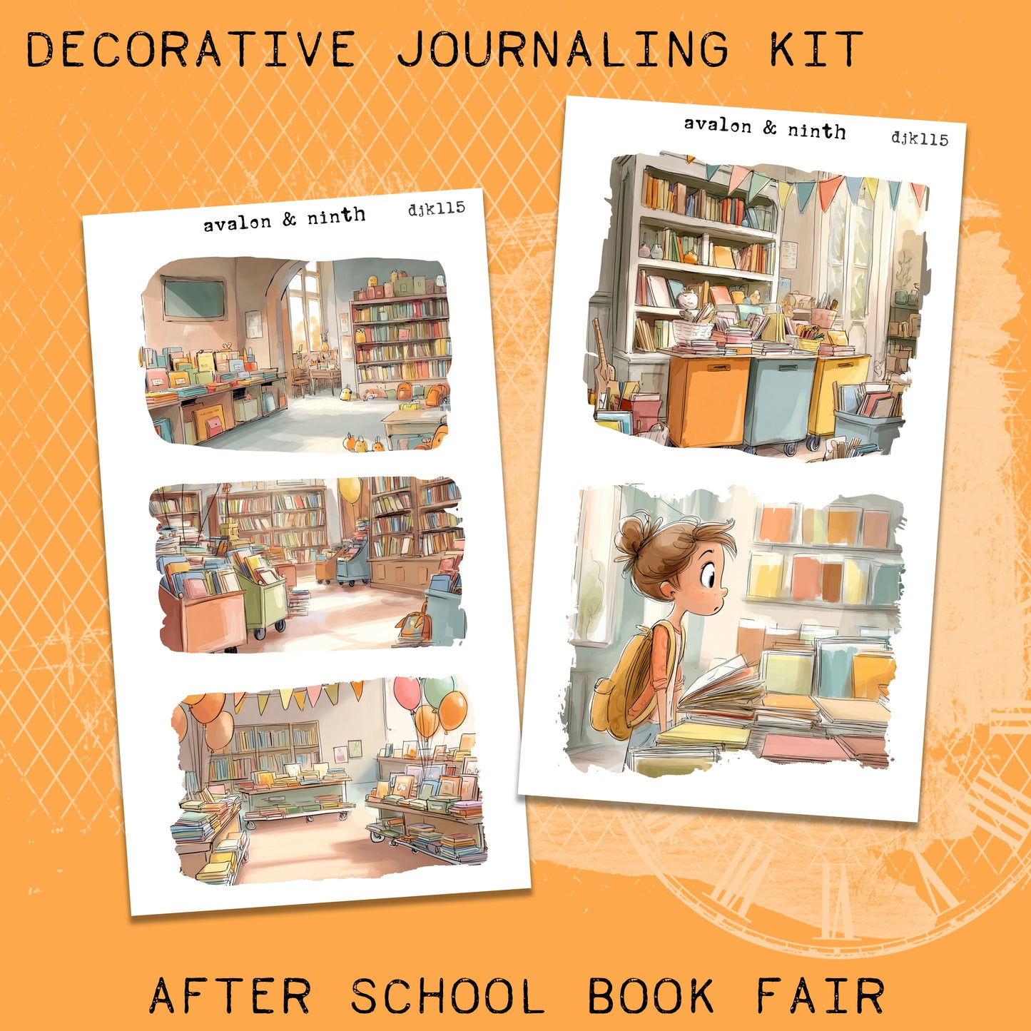 After School Book Fair Deco Journaling Kit // DJK115