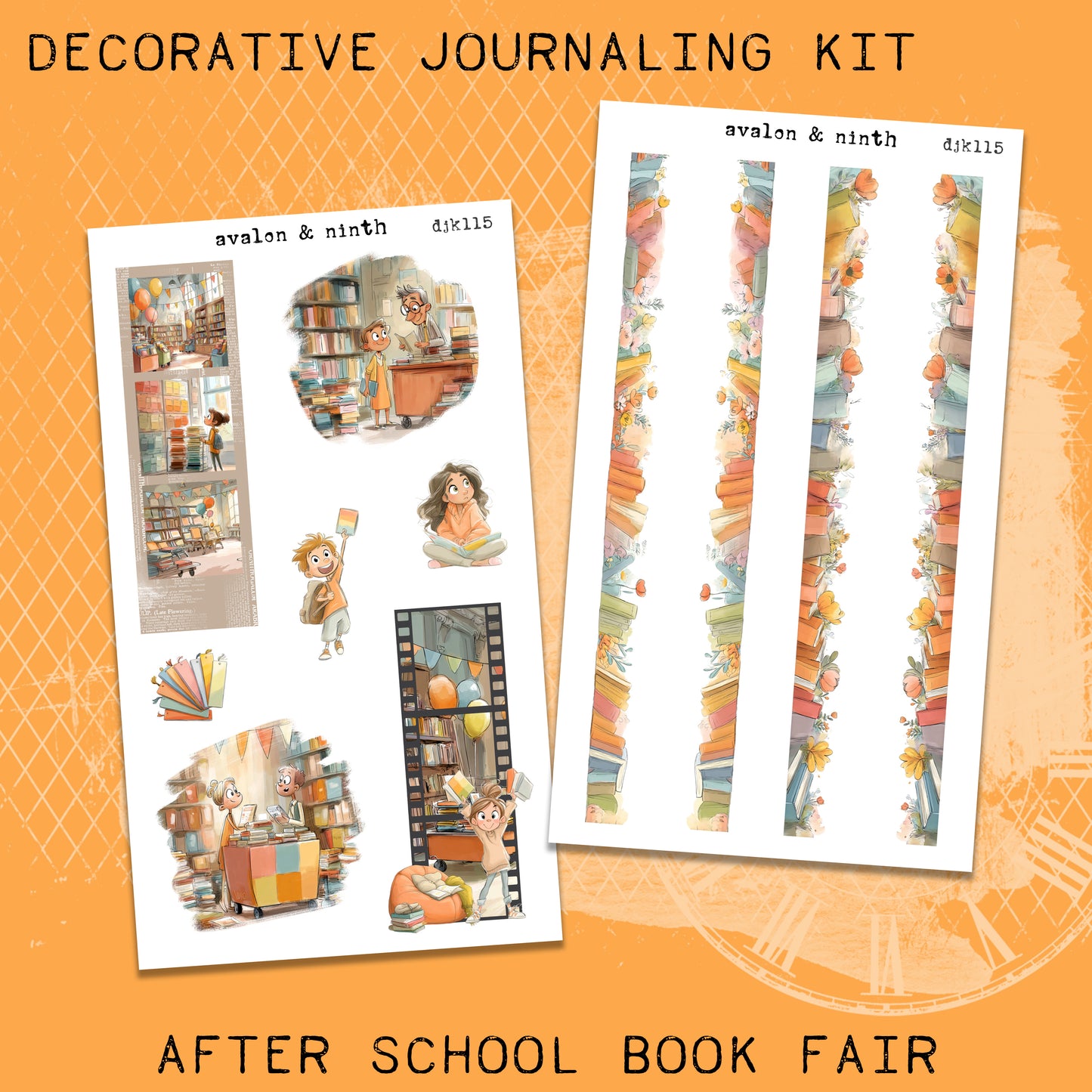 After School Book Fair Deco Journaling Kit // DJK115