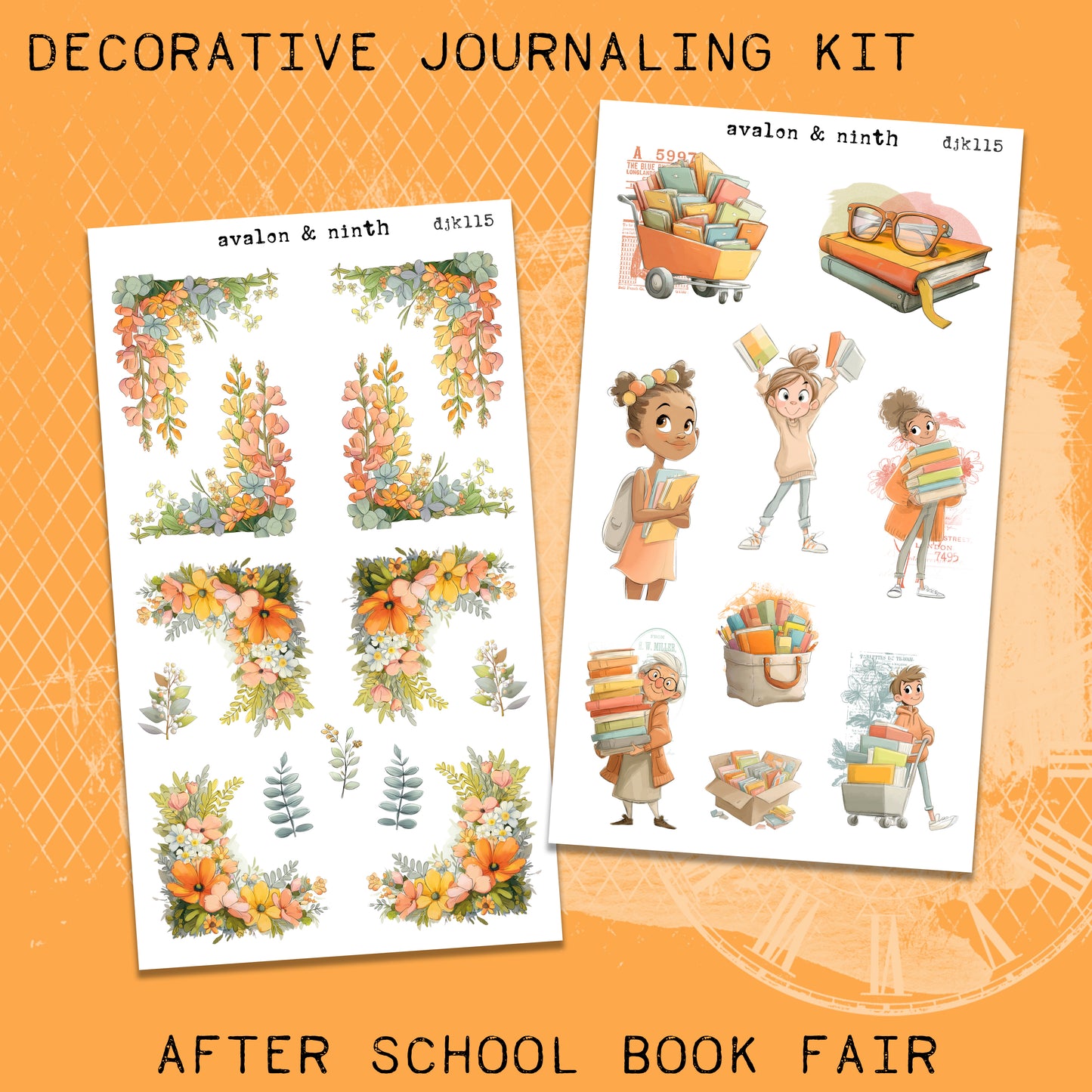 After School Book Fair Deco Journaling Kit // DJK115